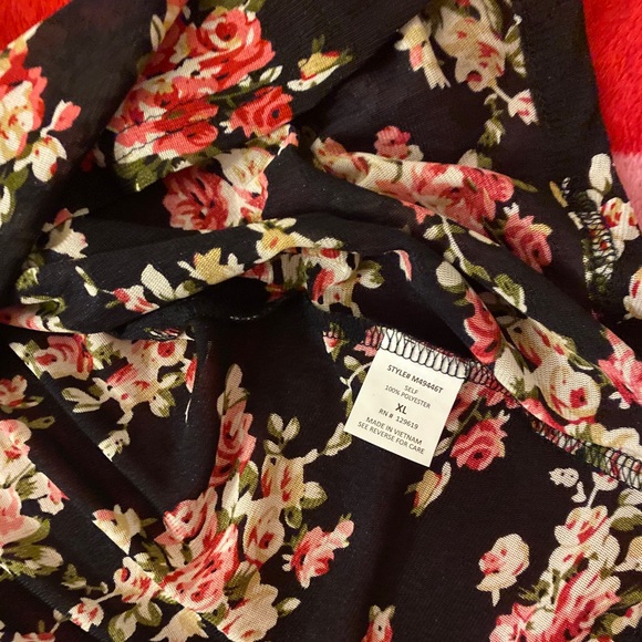 Flower pattern shirt blouse - Picture 5 of 5